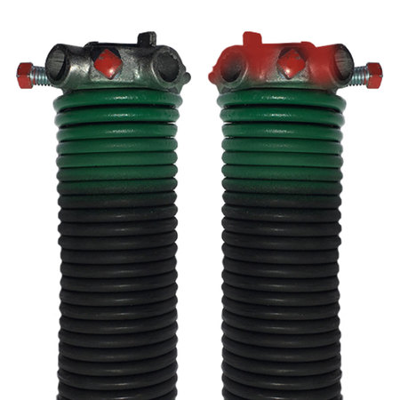 Dura-Lift 0.243 in Wirex2 in Dx33 in L Torsion Springs Green Left & Right Wound Pair Sectional Garage Doors DLTGR233B